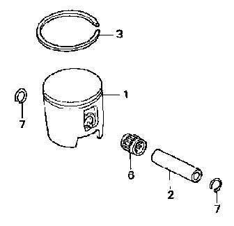 Honda piston kit 2003 cr125r cr125 cr 125 oem