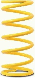 Afco racing 25125 conventional rear coil spring 5" x 11" yellow 125 lb. 11"
