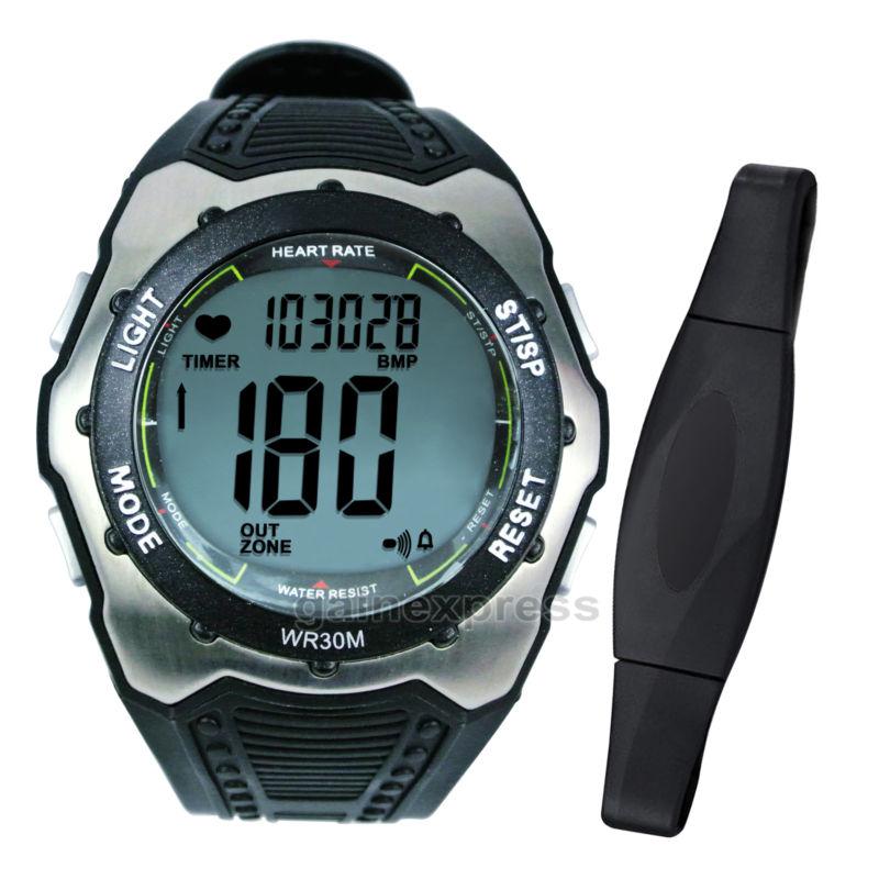 Sports watch heart rate monitor fitness running chronograph calorie counter 