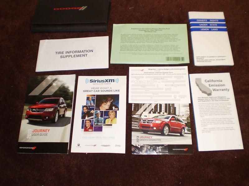 2013 dodge journey complete owners manual books sealed dvd guide case all models