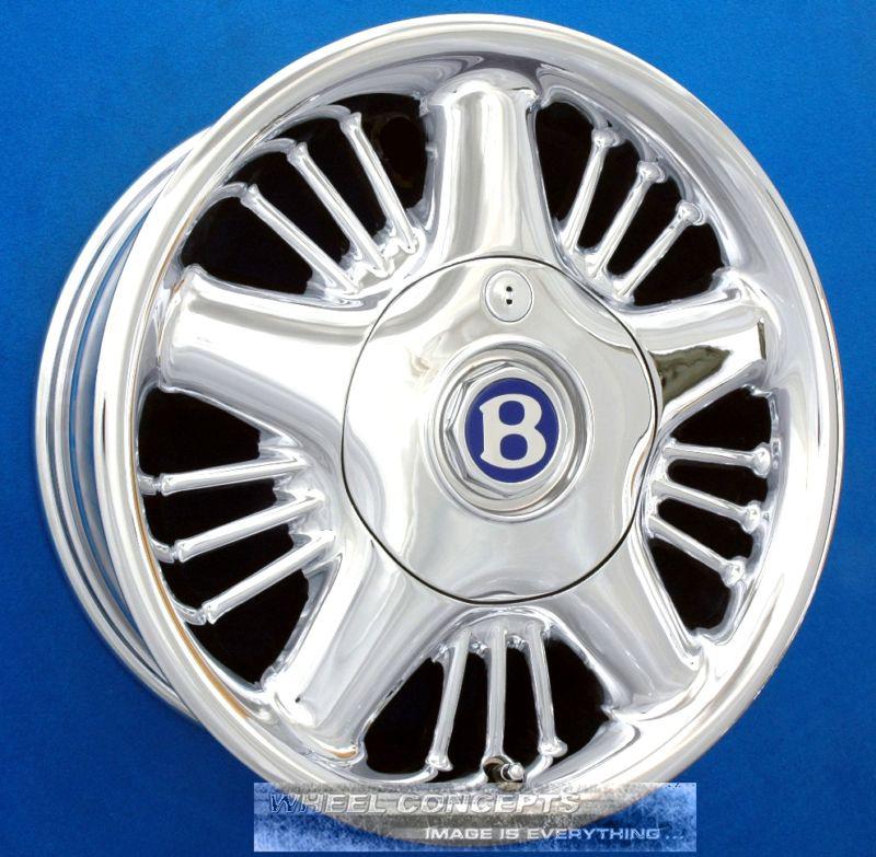 Bentley azure turbo r s eight 17 inch chrome wheels oem