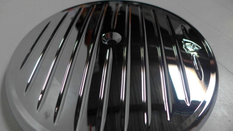 Arlen ness chrome air filter grooved cover stage ii harley-davidson 18-800