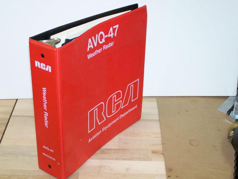 Rca - aviation instruction manual for avq-47 weather radar - ib8029026