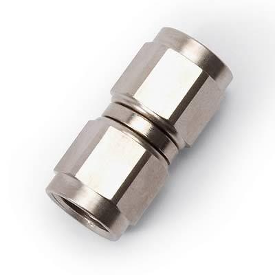 Russell coupler straight -8 an female--8 an female nickel