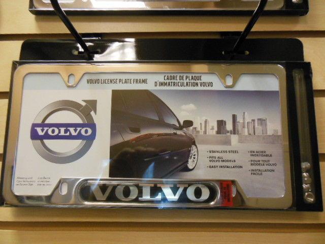 BMW Polished Stainless Steel License Plate Frame w//Domed Nameplate 82120439683