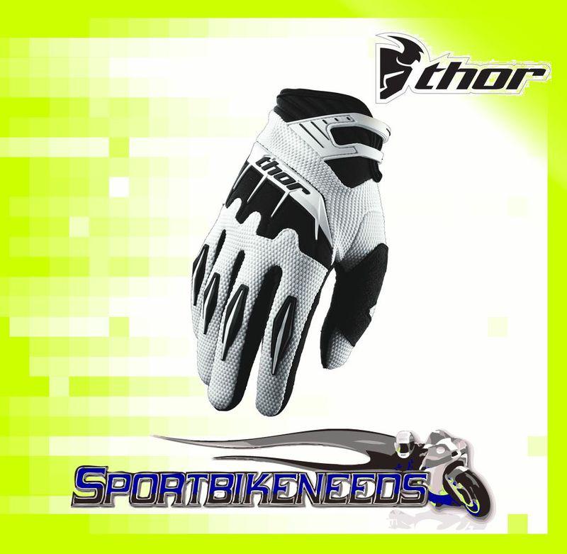 Thor 2012 youth spectrum glove white size small s