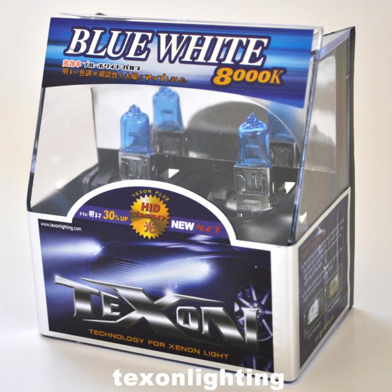 Texon hid xenon 2 bulbs 8000k blue white h3 12v/100w replacement halogen bulbs