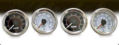 Two (2) viair dual needle electrical air pressure gauge 2" dia black face 90080