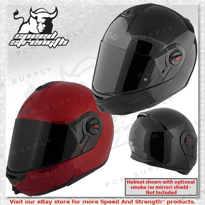 Speed & strength ss1700 solid speed modular motorcycle street helmet