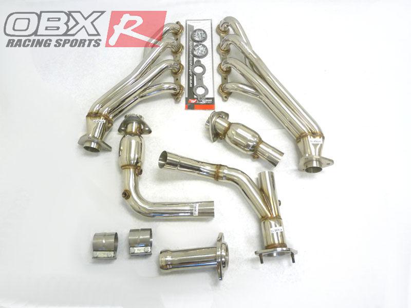Obx stainless exhaust header manifold 09 + chevy 1500 4.8l 5.3l 6.0l 