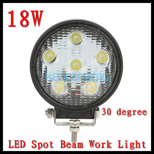 18w led spot beam work light lamp driving suv utv offroad jeep trailer truck 4wd