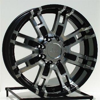 17 inch black wheels/rims chevy dodge ram 2500 3500 8 lug hummer h2 8x6.5 helo