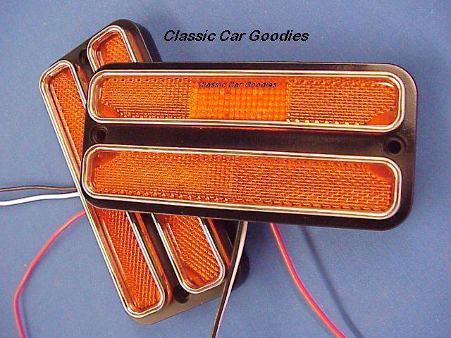 1971-1972 chevy blazer amber "led" side markers (2)