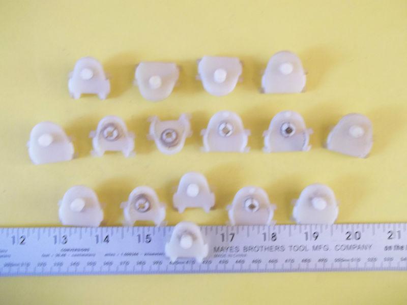 Early (nylon) moulding fasteners "16 mixed"