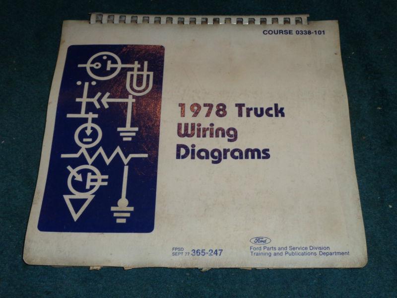 1978 ford truck master wiring diagram set original pickup thru big trucks!!!