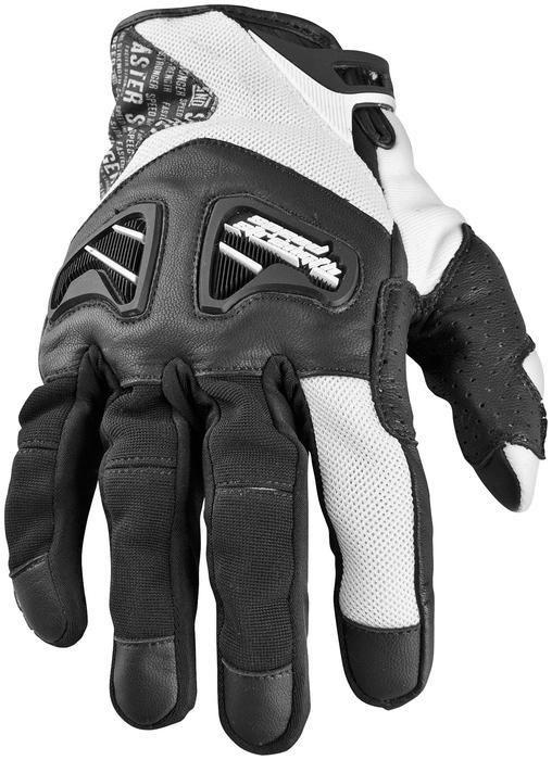 Speed and strength run with the bulls motorcycle gloves white 2xl/xx-large