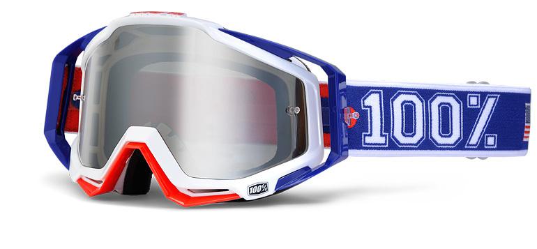 100% racecraft goggle varsity lens mirror silver motocross mx percent