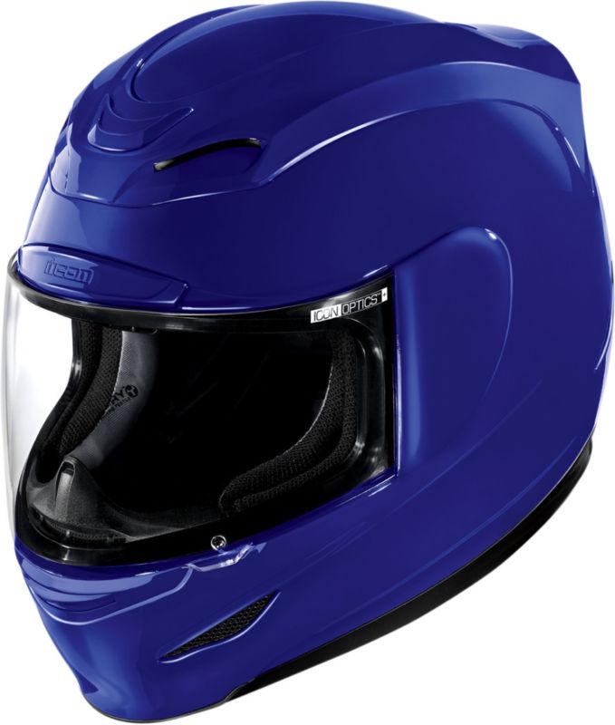 Icon airmada gloss blue helmet 2013 motorcycle full face