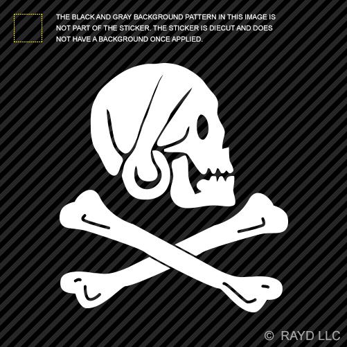 Jolly roger henry every pirate sticker decal self adhesive vinyl