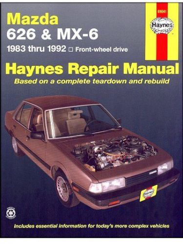 Mazda 626, mx-6 fwd repair manual 1983-1992