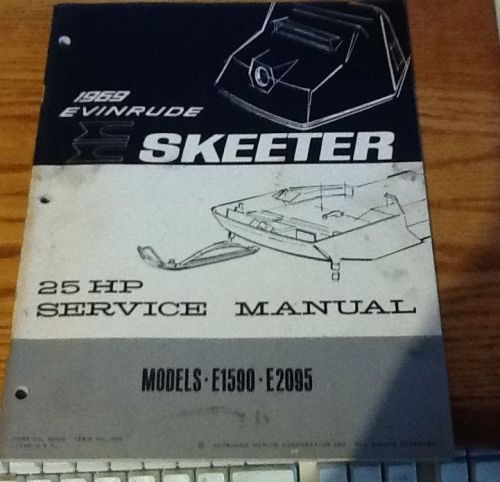 1969 evinrude e1590-2095 skeeter service manual