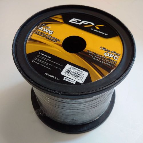Scosche efxswc18-50 - 18 gauge 50&#039; spool black ofc ultra-flex speaker wire