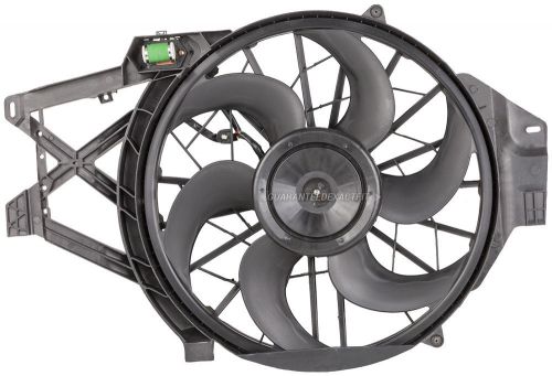 Brand new radiator or condenser cooling fan assembly fits ford mustang 4.6l v8