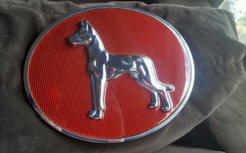 Used great dane semi truck trailer emblem, with no adhesive.