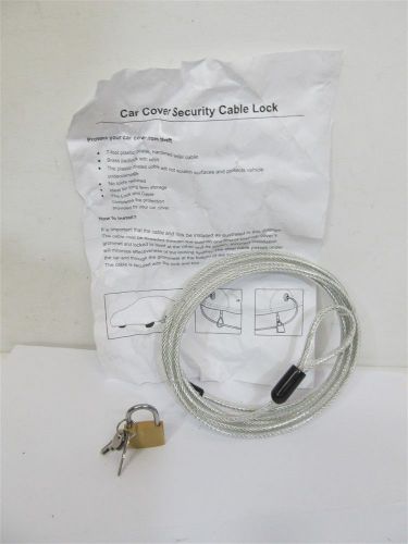 Car cover security cable lock 7&#039; plastic coated