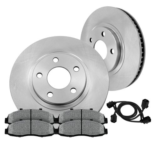 Front 298 mm brake disc rotors and metallic pads kit 1963 - 1982 chevy corvette