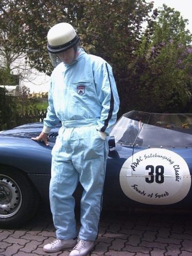 Dunlop classic race suit 1950s style cotton vintage race suit