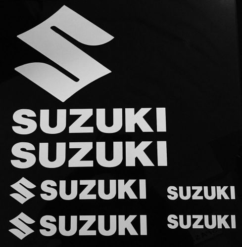 Suzuki 9 piece universal sticker/decal set ~ 14 colors motorcycle atv gsxr gsx