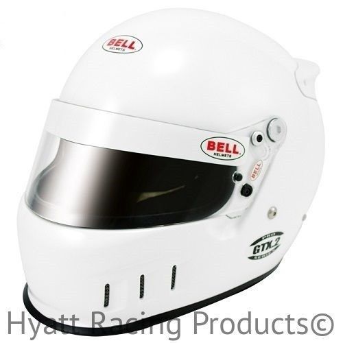 Bell gtx.2 auto racing helmet sa2010 &amp; fia8858 - 6 3/4 (54) / white
