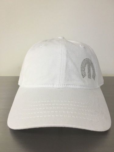 New! white mopar rhinestone hat / cap      (ships in a box)