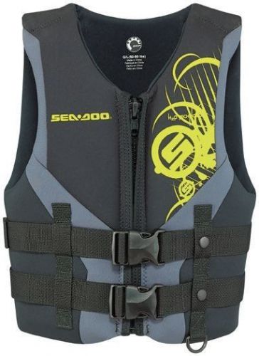 Sea-doo jr freewave pfd life jacket black w/ graphics 2858280994 50-90lbs youth