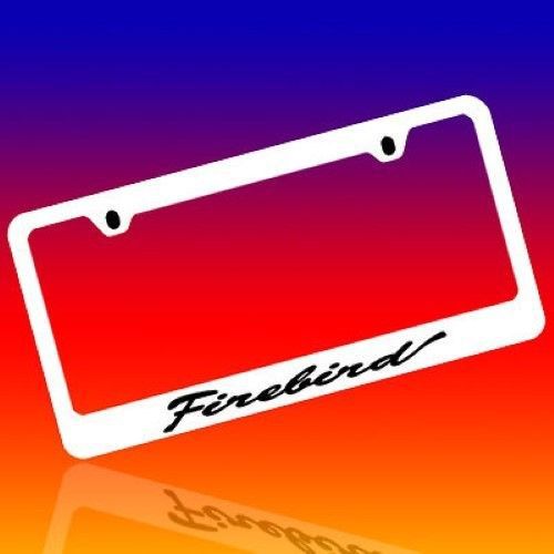 Pontiac *firebird* genuine engraved chrome license plate frame tag holder 1