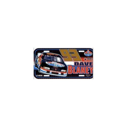 Dave blaney #93 nascar plastic license plate