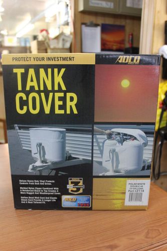 Adco propane tank cover- soft- polar white double 40/ 10 gallons- part #2114