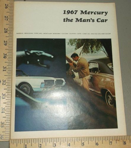 1967 mercury brochure original marquis park lane cyclone cougar
