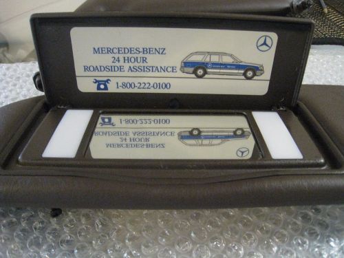 Genuine mercedes-benz brown leather sun visors fits 1992 500 sel