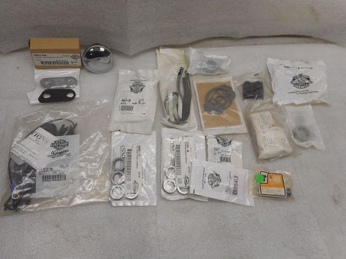 Harley nos/other mixed parts lot, gas cap, inspection cover, spacer kits, &amp; more