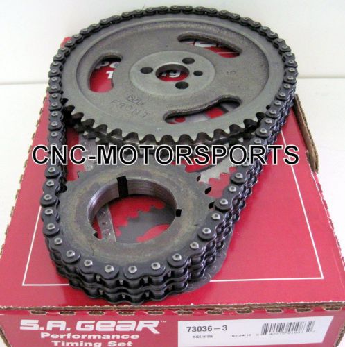 Sa gear 73036-3 double roller timing chain set bbc bb chevy 396 427 454