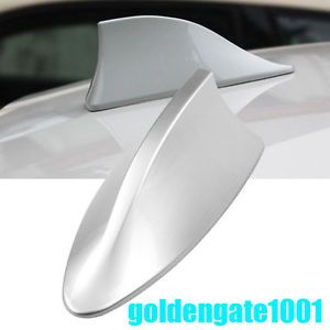 1x auto car  silver shark fin roof mount fm/am radio antenna aerial for bmw gg