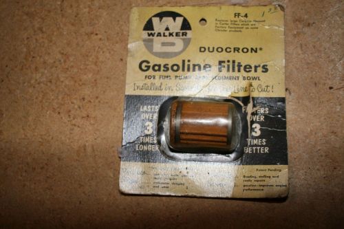Vintage gasoline filter; walker ff4; chrysler products