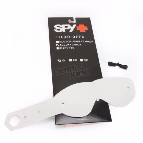 Spy optic tear-offs spy optic alloy, targa ii and targa mini goggles *10 pack*