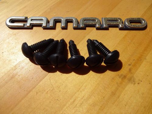 Camaro, z28, iroc/firebrid, trans am, gta(black rear hatch plastic trim scew 6pc