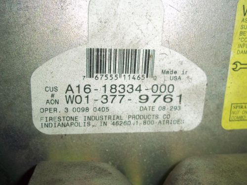 Firestone  air  ride  bag  part  number   frta16-18334-000