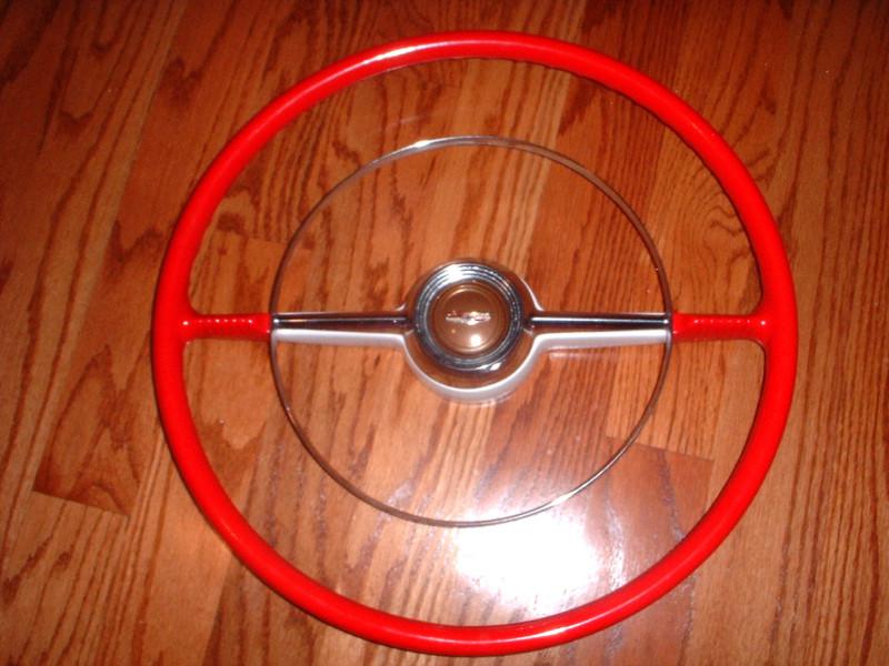 1953-54 chevrolet bel air steering wheel tutone *restored* hot rod cool wheel