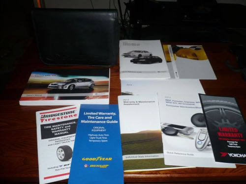 2014 subaru impreza oem owner&#039;s manual with supplements &amp; case - free shipping