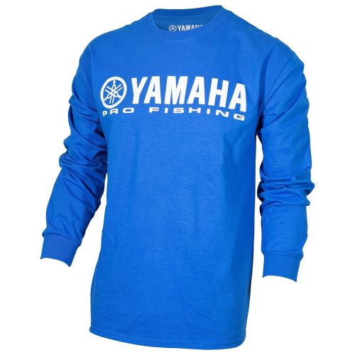 Oem yamaha pro fishing 100% cotton long sleeve blue t-shirt medium